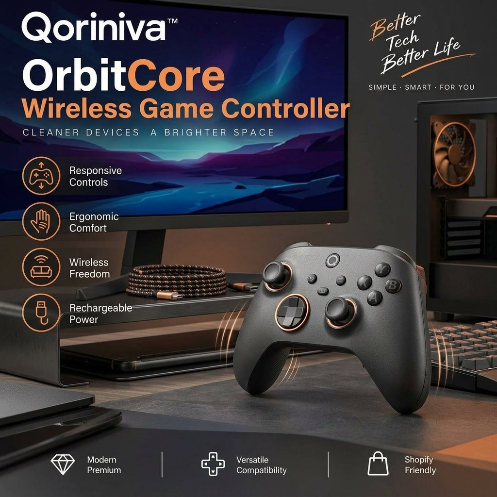 Qoriniva™ OrbitCore Wireless Game Controller