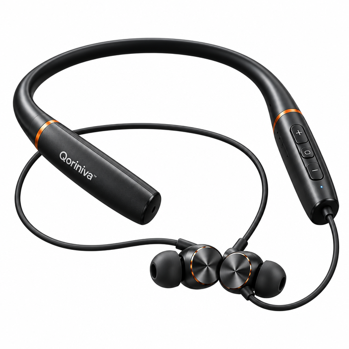 Qoriniva™ DriftWave Wireless Neckband Headphones