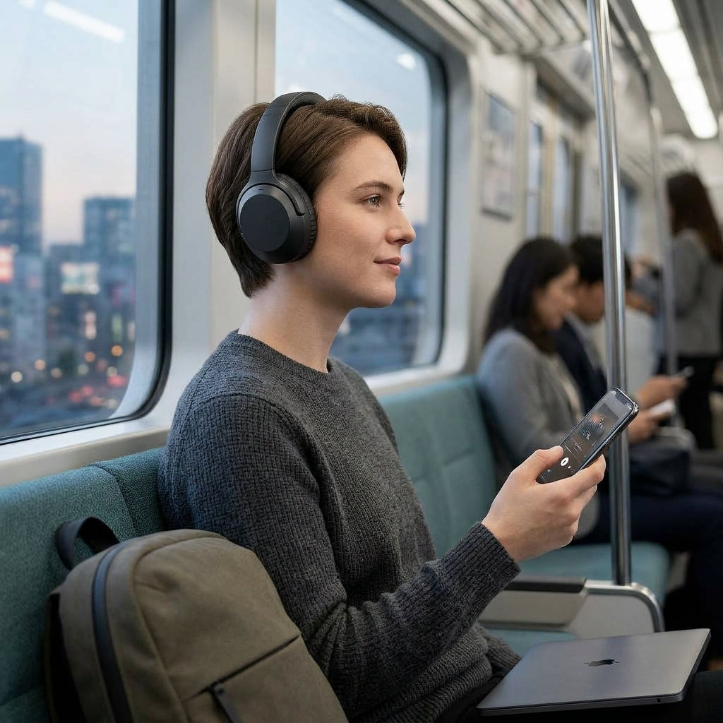 Qoriniva™ EchoHaven Wireless Noise Cancelling Headphones