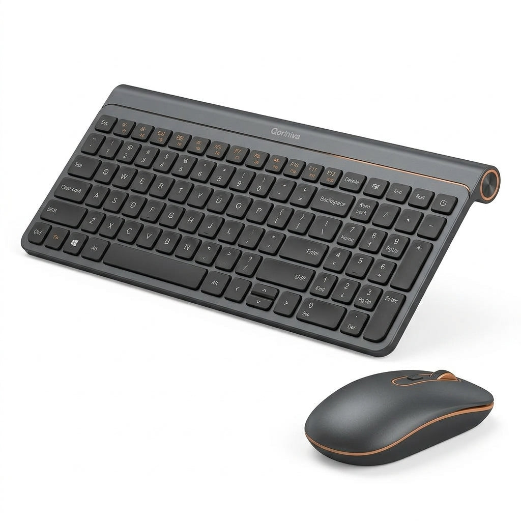 Qoriniva™ KeyHaven Wireless Keyboard & Mouse Combo